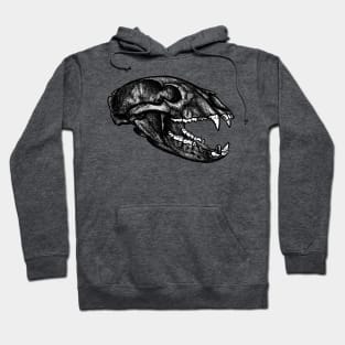 Bear Dotwork Tattoo Style Skull Hoodie